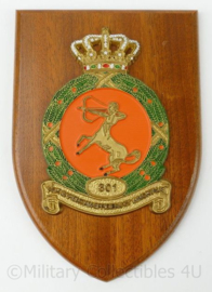 KLU Luchtmacht 301 Squadron wandbord - 19½ x 13½ x 1½ cm - origineel