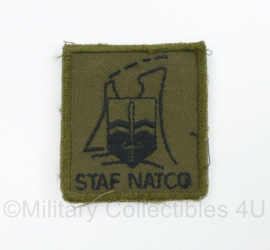 Defensie Staf NATCO Staf Nationaal Commando borstembleem - met klittenband - 5 x 5 cm - origineel