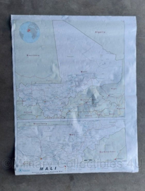 Grote General logistics planning map van Mali - 100 x 71 cm - origineel
