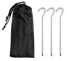 Aluminium tentharingen- 10 stuks - 18 cm - origineel