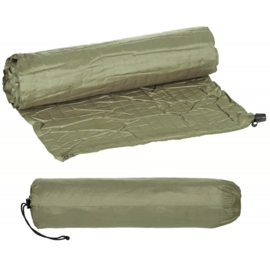 Defensie nieuwste model Luchtmatras zelfopblaasbaar self inflatable matras met opberghoes NFP mono groen - 175 x 55 cm. -  NIEUW - origineel
