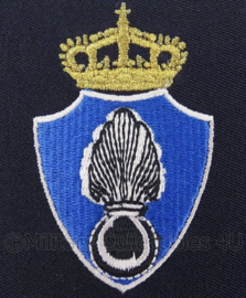 KMAR Koninklijke Marechaussee borst embleem  - BLAUW - 11,5 x 10,5 cm