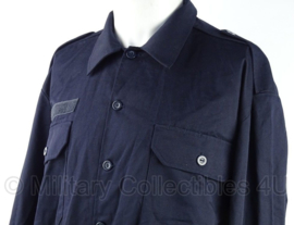 Defensie overhemd donkerblauw Lange Mouw zonder logo - maat 7090/1015 - origineel