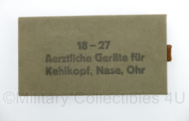 WO2 Duitse 18-27 Aerztliche Geräte für Kehlkopf, Nase, Ohr medische set - 22 x 11,5 x 3 cm - topstaat - origineel