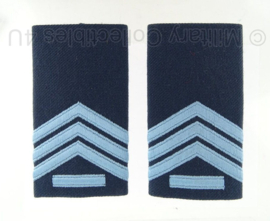 KLu schouderstukken  DT tenue "Sergeant 1" rang - nieuwe model - origineel