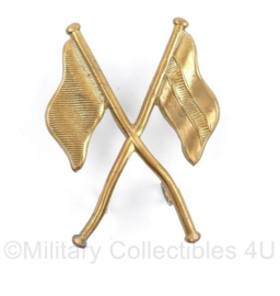 WO2 Britse cap badge Royal Signals Regiment - 5 x 4 cm -  origineel