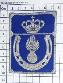 Marechaussee Regiment Bereden Brigade Kmar embleem - zeldzaam - 9,5 x 7 cm - origineel