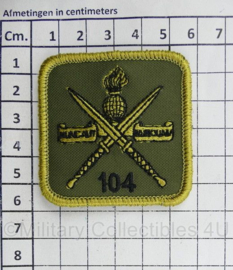 KCT Korps Commandotroepen 104 Commandotroepencompagnie borstembleem - met klittenband - 5,5 x 5,5 cm