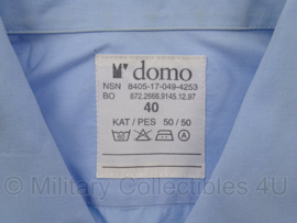 KMAR Koninklijke Marechaussee overhemd blauw - licht gebruikt - korte mouwen - maat 40, 45 of 50(=3xl) - origineel