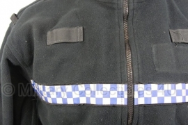 Britse politie POLICE fleece jack zwart & geblokt - Large Tall of Medium Short  origineel
