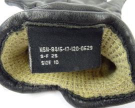 KMAR Marechaussee fouilleer handschoenen - zwart leder - gedragen - size 10 - origineel