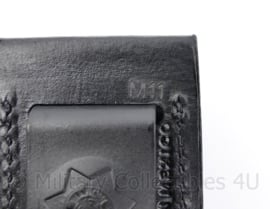 Politie en kmar  Bianchi M11 20A  9mm of .40 magazijntas zwart leder - 5,5 x 2,5 x 10 cm -   origineel