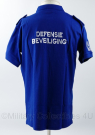 DBBO Defensie bewakings en beveiligingsorganisatie polo korte mouw felblauw - LARGE - nieuw in verpakking - origineel