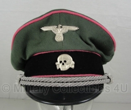 Waffen SS Panzer schirmmütze gabardine roze bies - maat 57 t/m 60