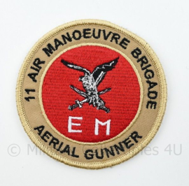 11 Air Manoeuvre Brigade Aarial Gunner embleem Luchtmobiele Brigade - met klittenband - diameter 9 cm