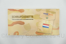 Defensie schrijfcassette voor de Nederlandse Uitgezonden Militair Homebase Support Afghanistan - origineel