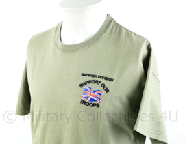 Brits leger shirt Catwick Division Support our troops - maat L - origineel