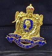 Canadese politie pet -  Police Force City of Victoria - maat 58 - origineel