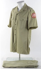 KMAR Koninklijke Marechaussee "sinaai missie" overhemd en broek met originele insignes - maat 41 - origineel