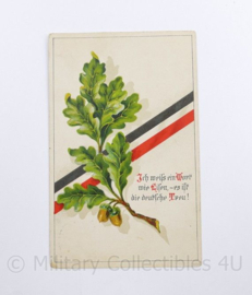 WO1 Duitse Postkarte Es ist die Deutsche Treu 1915 - 14,5 x 9 cm - origineel