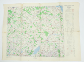 WW2 British War Office map 1944 Central Europe Demmin - 88 x 65 cm - origineel