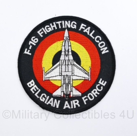 BAF Belgian Air Force F-16 Fighting Falcon embleem - met klittenband - diameter 10 cm