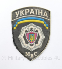 Oekraïens politie embleem Ukraine Ykpaiha MBC - 12,5 x 9 cm - origineel