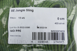 SE Jungle Sling Edelrid X-tube Bandschlinge 25mm - kleur 403 Olive - 7,3 meter lang met 2 lussen - nieuw in verpakking