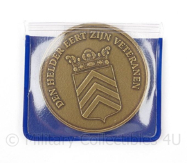 Herinneringspenning Den Helder eert zijn veteranen - diameter 4 cm - origineel
