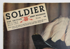 The British Army Magazine Soldier Vol.9 No 2 April 1953 -  Afkomstig uit de Nederlandse MVO bibliotheek - 30 x 22 cm - origineel