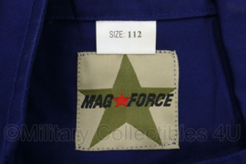 Franse leger blauwe uniform set merk Mag Force - borstomtrek 112 cm - nieuw in verpakking -  origineel