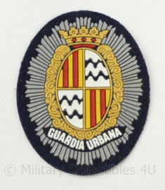 Spaanse Politie Guardia Urbana embleem - 8 x 6 cm - origineel