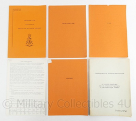 Defensie archiefbeheer en Militaire administratie documenten set - origineel