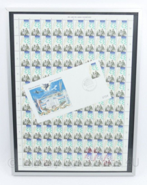 Lijst herdenking Operation Market Garden 1944-1994 postzegel vel 100 postzegels met dag envelop - 31 x 2 x 41 cm - origineel