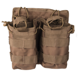 Magazijntas Double Magazin pouch Open Top koppeltas - MOLLE draagsysteem - 18 x 7 x 18,5 cm - COYOTE