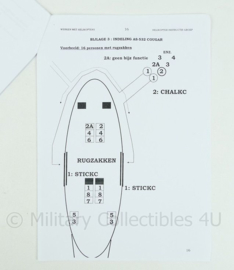 Korps Mariniers naslagwerk uit 2002 - handout werken met helicopters - origineel