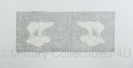 WO2 Britse Printed Polar Bears 49th West Riding Division Formation badges topkwaliteit - replica