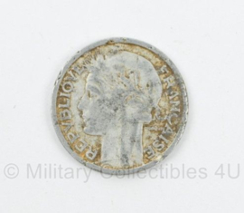 2 Francs munt 1947 - diameter 2,5 cm - origineel