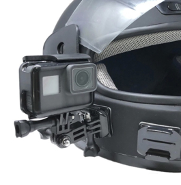 Kunststof helmet mount set Helmsteun set voor GOPRO actioncam camera voor MICH FAST helm - ZWART (zonder helm)
