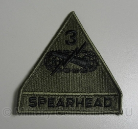 3rd armored Division patch - Spearhead - groen - origineel