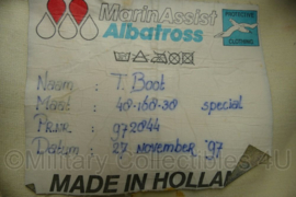KLU Koninklijke Luchtmacht en KM Koninklijke Marine Marinassist waadpak waterdichte overall - merk Albatross - maat 48-168-38 - gedragen - origineel