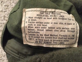 US Army wintermuts OD Green  Cap cold weather - meerdere maten - origineel