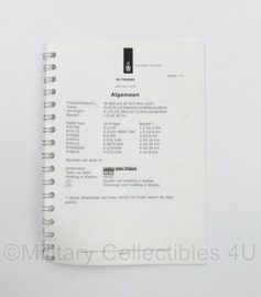 KL Nederlandse leger IK FM9000 Instructiekaart handboekje - 15 x 11 cm - origineel