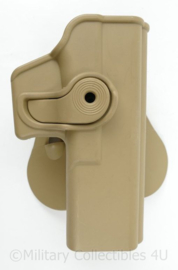 IMI Defense Glock 17 holster met koppel bevestiging coyote - 13 x 11 x 6 cm - nieuw - origineel
