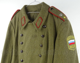 Russisch model mantel met embleem en insignes - maat 56 - grote maat - origineel