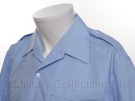 KMAR Koninklijke Marechaussee overhemd blauw - licht gebruikt - korte mouwen - maat 45 of 50(=3xl) - origineel