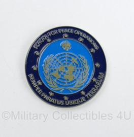 UN VN SPO School for Peace Operations coin - diameter 4 cm - origineel