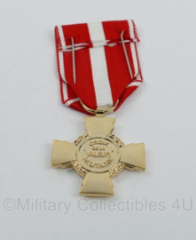 Franse medaille  Croix de la Valeur Militaire - 9 x 4 cm -  origineel