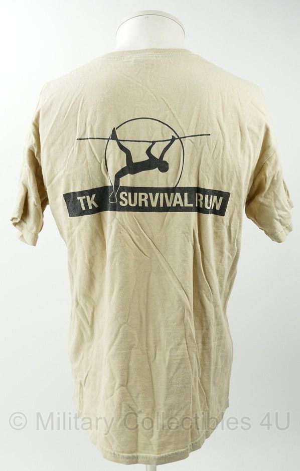 KL T-shirt ISAF TK Survival Run - maat Medium - gedragen - origineel