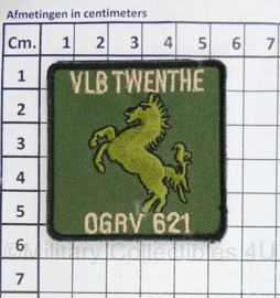 KLU Koninklijke Luchtmacht Vliegbasis Twente VLB Twente OGRV 621 borstembleem - met klittenband - 5 x 5 cm - origineel